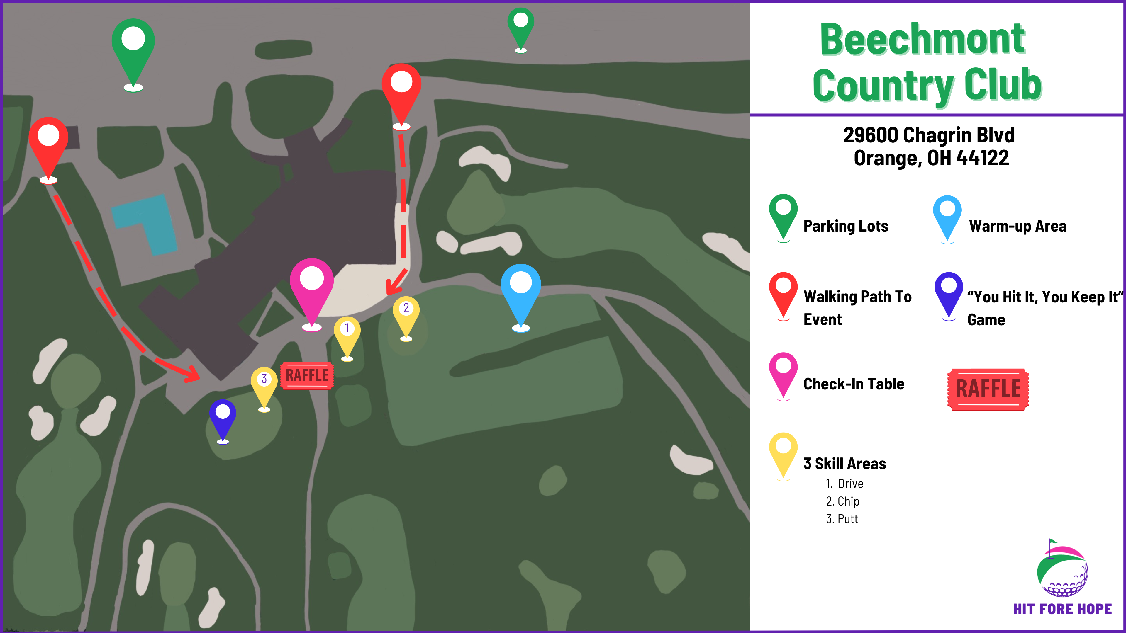 beechmont country club event map